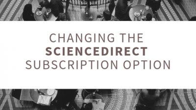 Changing the ScienceDirect subscription option