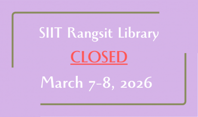 Rangsit Library CLOSED